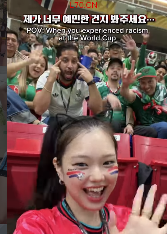 韩国博主在社交平台上所分享视频中的画面