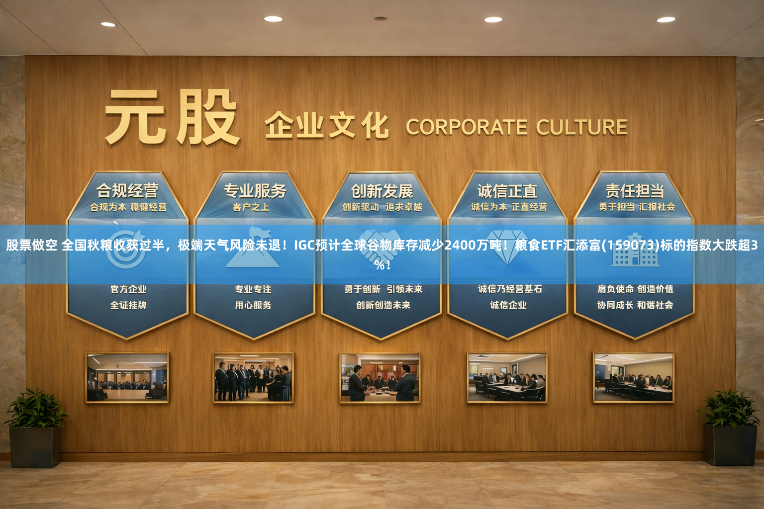 股票做空 全国秋粮收获过半，极端天气风险未退！IGC预计全球谷物库存减少2400万吨！粮食ETF汇添富(159073)标的指数大跌超3%！